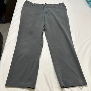 Dockers Straight Fit Pants Charcoal Gray Mens 38x29 Workwear 38x28*